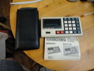 Vintage Casio Mini Memory Electronic Calculator Model Ad - 4145