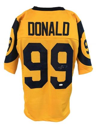 Aaron Donald Autographed Pro Style Color Rush Jersey Jsa Authenticated