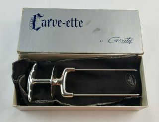 Vintage Carve - Ette By Gerity Carvette Carving Meat Fork Stainless Steel Silver