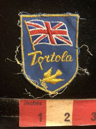 Vintage Tortola British Virgin Islands Travel Souvenir Patch 98z0