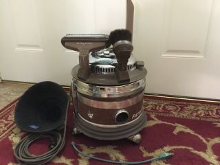 Vintage Filter Queen Canister Vacuum Base & Motor Head & Attachments - Model 700