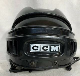 Vtg Vintage Black Ccm 652 Tacks Hockey Helmet - Adult M - L