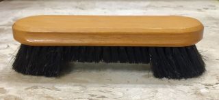 Pool Table Billiard Horse Hair Brush Oak Wood Handle - Vintage