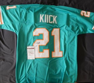 Jim Kiick Autographed Miami Dolphins Jersey / 