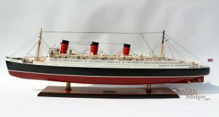 Rms Queen Mary Cunard Line Ocean Liner Handcrafted Model 40 "