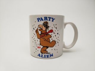 Vintage 80 ' s ALF TV Show Party Alien Coffee Cup Mug Russ 1987 Alien Productions 2