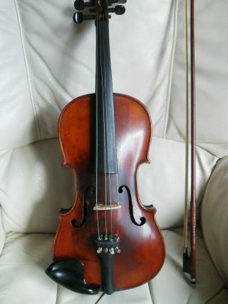Antique Full Size Violin Comes With Case And Bow