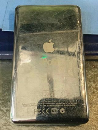 Vintage Black Apple iPod Classic,  30GB,  W/ Charging Base & Cord - 2