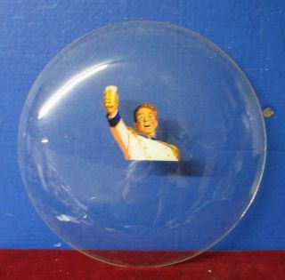 Vintage Pam Clock Advertising Dome Glass Duquesne Beer Boy