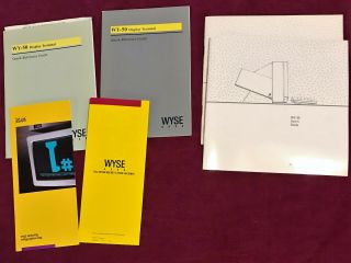 Six Vintage Manuals And Informations Pamphlets For Wyse Terminals Wy - 30 & Wy - 50