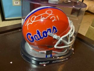 Fred Taylor Autograph Signed Florida Gators Mini Helmet Auto Jsa