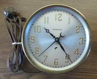 Vintage Hammond Clock For Parts/repair