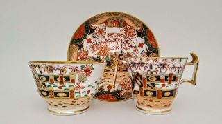 Antique Spode Imari Pattern 967 Cabinet Trio - Tea Coffee Cup & Saucer C1820