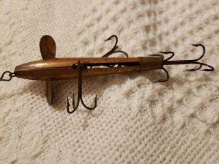 Vintage Rare Brass Or Copper Fishing Lure