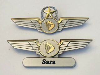 Extremely Rare Midwest Airlines Captain/flight Attendant Wings Set
