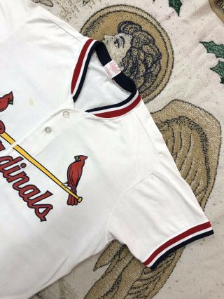 Vintage 90s Rawlings St.  Louis Cardinals Baseball Jersey Button Up Shirt Size L 2