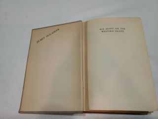 1929 All Quiet On The Western Front by Erich Maria Remarque 2