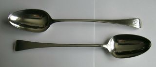 A Very Fine George Iii Silver Basting Spoons,  Eley & Fearn,  London,  1804