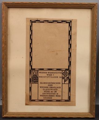 1905 Antique Wiener Werkstatte Vienna Secessionist Advertisement Print Handbill