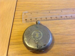 Vintage Pocket Watch Case Solid Silver 2
