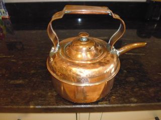 Vintage Small Attractive Copper Kettle Early 20th Century Lovely Display Piece