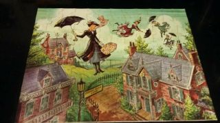 Vintage 1964 Jaymar Walt Disney Mary Poppins 100,  Piece Puzzle - Approx 17x22 "