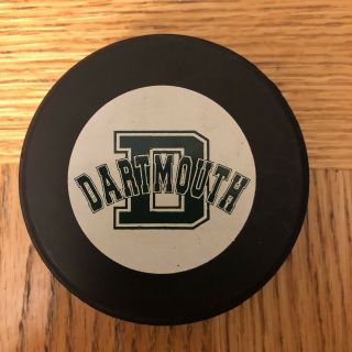 Dartmouth Big Green Ecac Older Game Puck Ivy League Ncaa University College