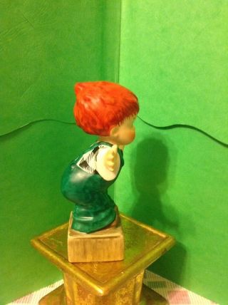 Vintage GOEBEL Figurine Redhead Boy on the Soapbox BYJ 8 1957 W.  Germany 2