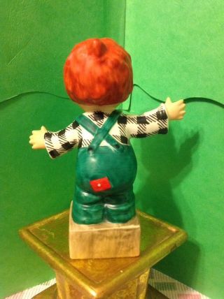 Vintage GOEBEL Figurine Redhead Boy on the Soapbox BYJ 8 1957 W.  Germany 3