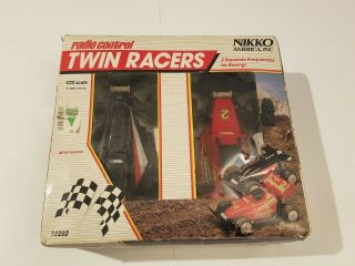 Vintage Nikko R/c Twin Racers - - Mini Magnum & Chipmunk 2 W/controller