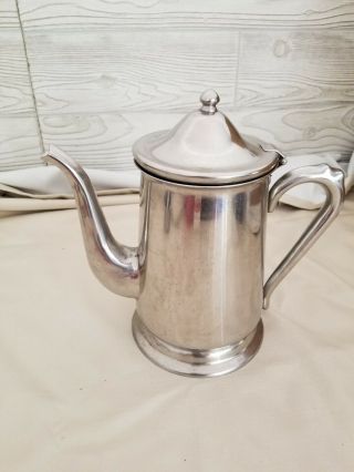 Vintage Vollrath Stainless Steel Teapot 18/8 Stainless Pitcher