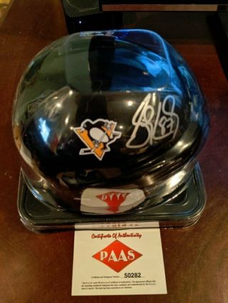 Nhl Pittsburgh Penguins Sidney Crosby Signed Mini Helmet -