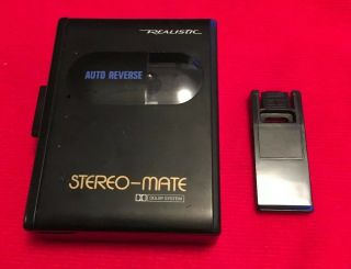 Vtg Realistic Stereo - Mate Portable Cassette Player Scp - 35 14 - 1071
