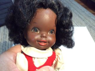 Vintage 1968 Mattel Bouncin Baby Go Bye Bye African American Black.  Rare 00