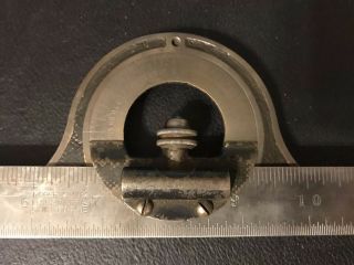 Vintage L S Starrett machinist square combination tool w/ angle & center finder 2