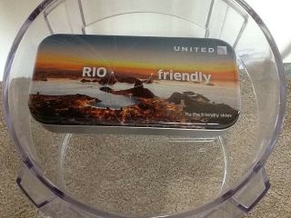United Airlines On Board Amenity Tin (empty)