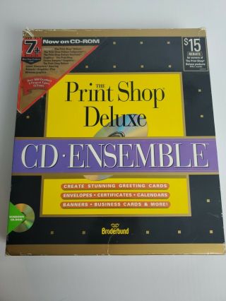 Vintage Software - Macintosh - Print Shop Deluxe Cd Ensemble - 1994