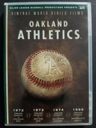 Oakland Athletics Vintage World Series Films (dvd,  2006) 1972 1973 1974 1989