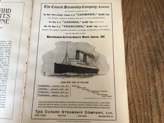 Vintage Ads Cunard White Star Line Oceanic Majestic Teutonic Celtic Franconia
