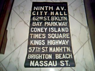 Nyc Subway Sign Ny Roll Sign Times Square Coney Island Brighton Beach Brooklyn
