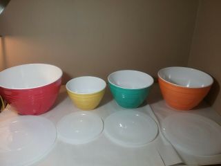 Vintage Set Of 4 Mixing Bowl 