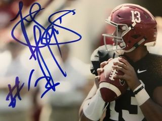 Tua Tagovailoa Alabama Hand Signed/autographed 8x10 Photo