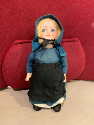 Rare Antique 1920’s Walther & Sohn Germany Bisque 9”glass Googly Eyes Doll