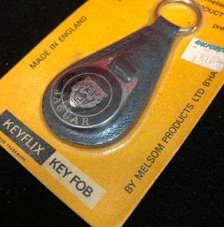 Vintage Jaguar Key Fob Keychain,  Package,  Made In England