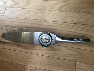 Vintage Snap - On Torqometer Dial Torque Wrench,  140ft - Lb,  1/2” Drive