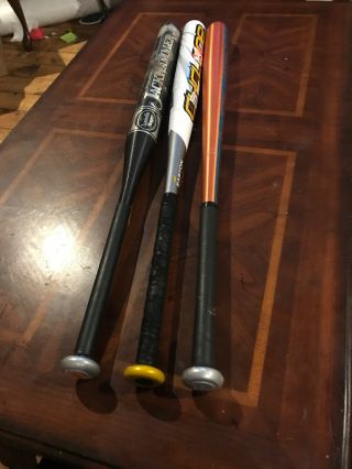 X3 34” Softball Bat Vintage 34/32 Easton 34/30 Cyclone Jackhammer Slow Pitch
