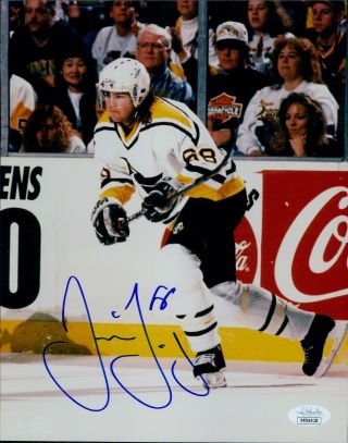 Jaromir Jagr Pittsburgh Penguins Nhl Signed 8x10 Glossy Photo Jsa Authenticated