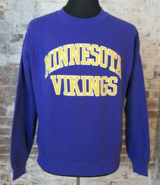 Vtg Nfl Minnesota Viking Sweatshirt Men 