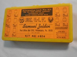 Samuel Zeldin Automotive Lock Pin Kit For Vintage Ford Motor Co.  / Locksmith