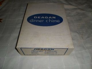 Vintage J.  C.  Deagan Dinner Chime Railroad Dining Car Radio Tv Nbc Wow